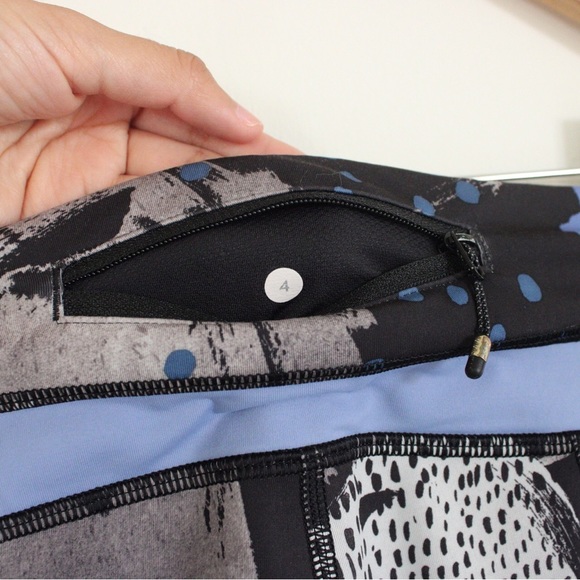 Lululemon Inspire Crop II Art Pop Black Multi Size 4 - Picture 5 of 7